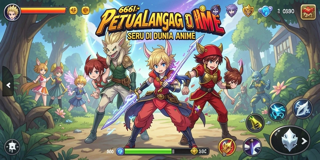 Tampilkan gameplay seru dan karakter menarik dalam 666I.