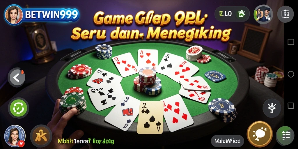 Screenshot gameplay BETWIN999 menampilkan keseruan bermain Gaple.
