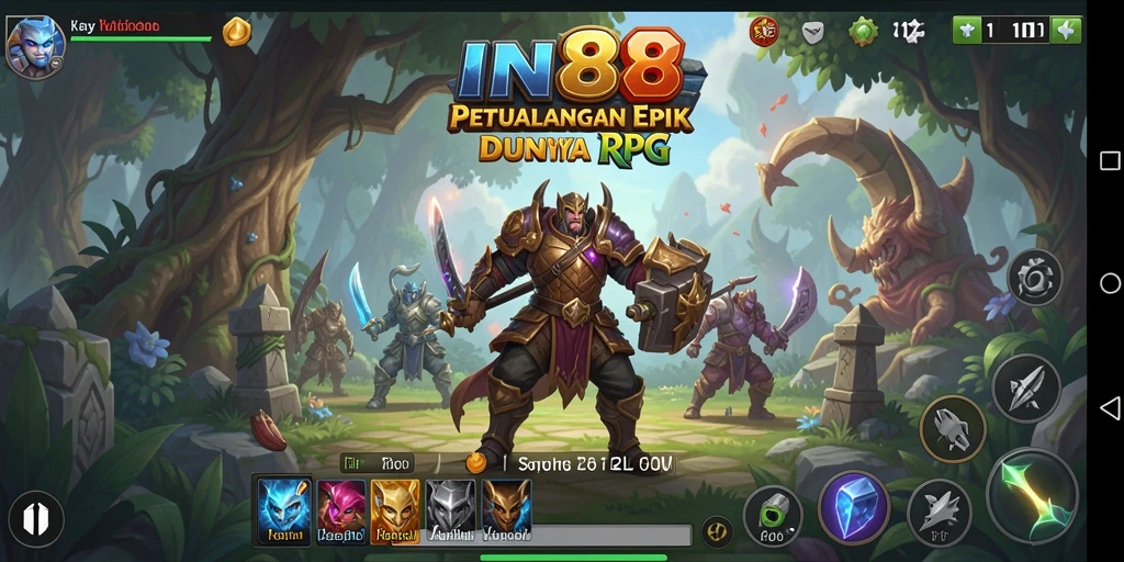 Menampilkan pertarungan epik dalam gameplay RPG yang menakjubkan.