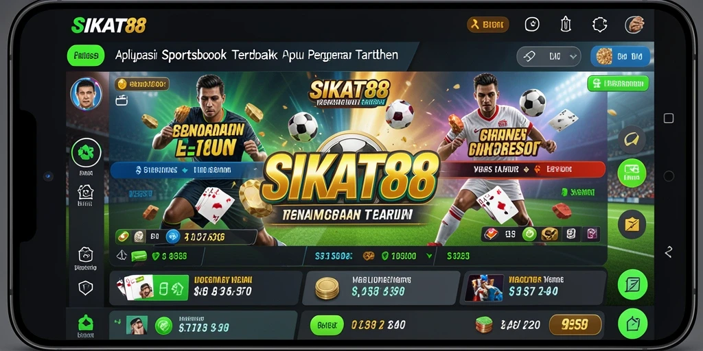 Tampilan menarik aplikasi SIKAT88 saat taruhan langsung.