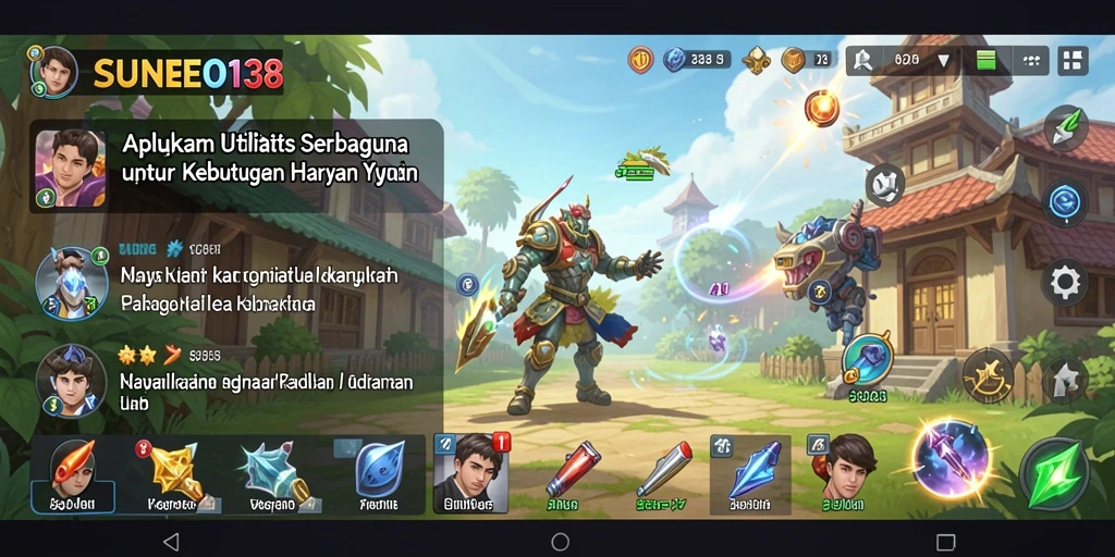 Tampilan antarmuka SUNEO138 yang sederhana dan menarik.