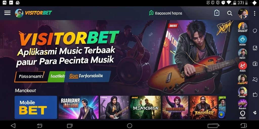 Tampilan gameplay VISITORBET yang interaktif dan penuh warna.